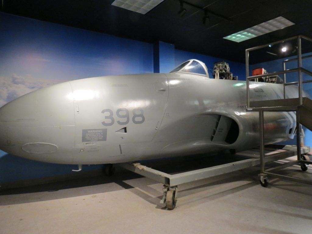 An exhibit at the Canadian Forces Museum of Aerospace