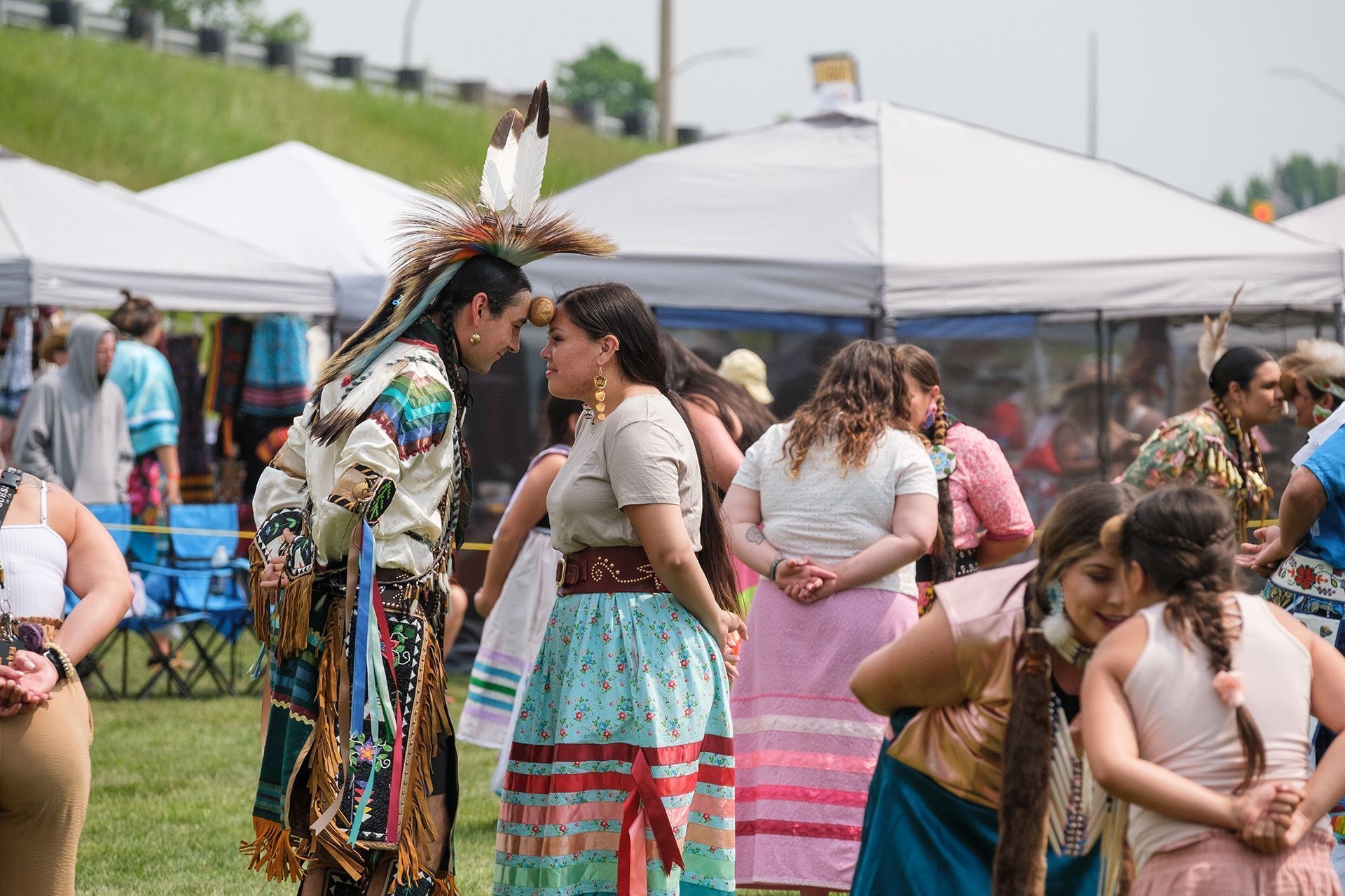 Dancers at a Pow Wow in North bay