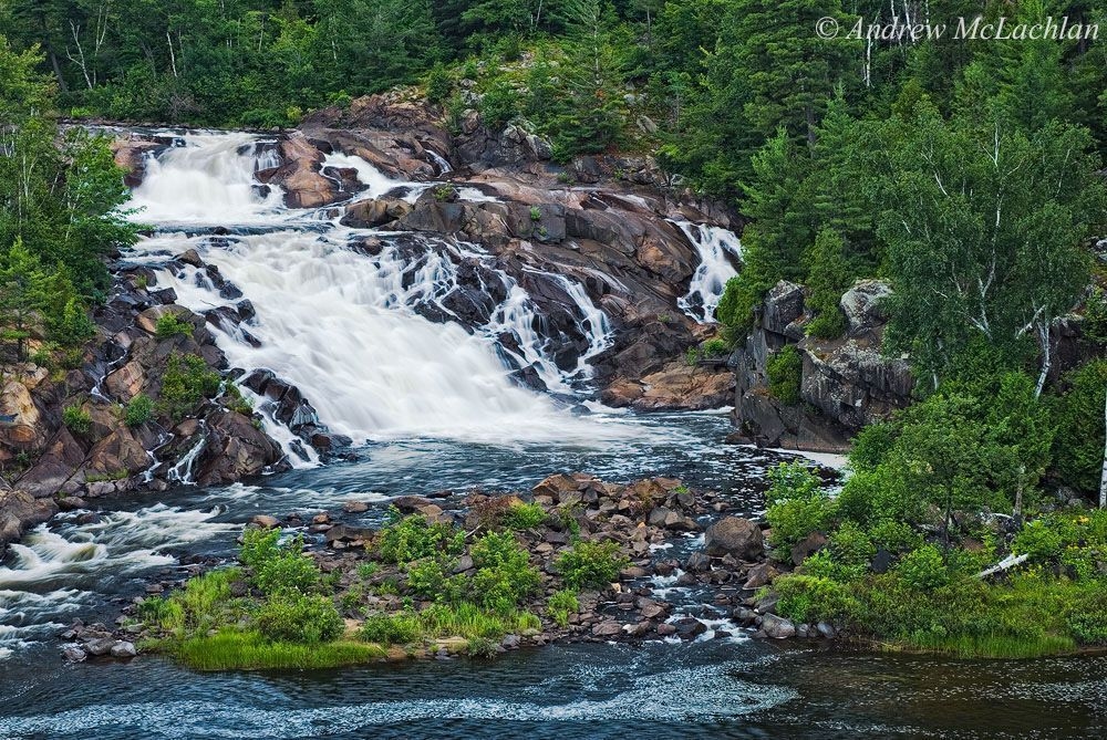 Onaping Falls from the A. Y. Jackson Lookout near Sudbury.