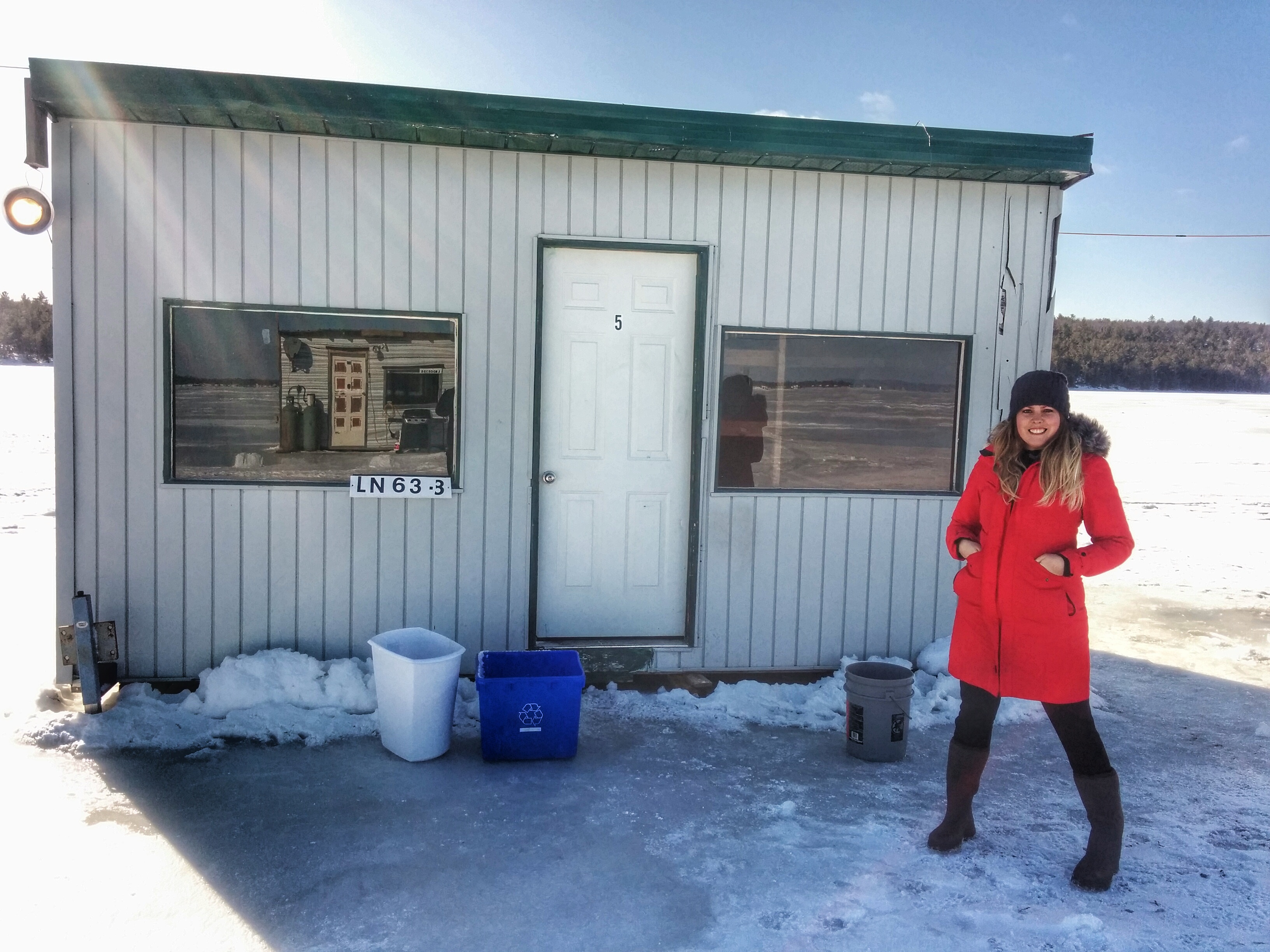 ice bungalow experience on lake nipissing