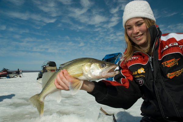Ice Fishing Catch Northeastern Ontario