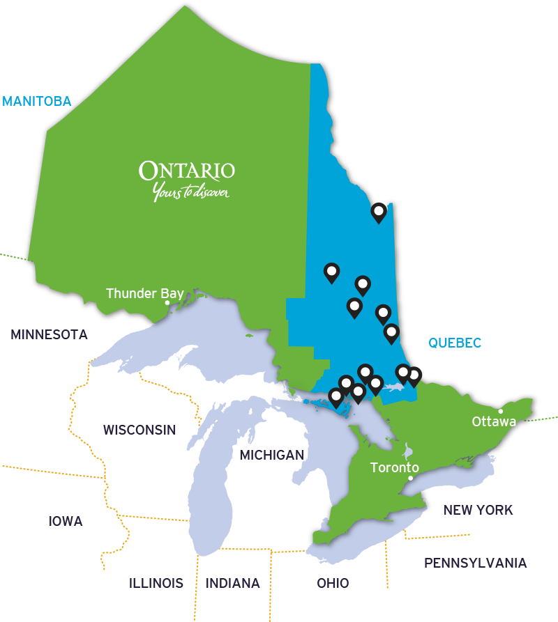 Northeastern Ontario Map